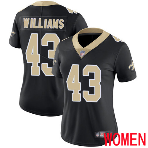 New Orleans Saints Limited Black Women Marcus Williams Home Jersey NFL Football 43 Vapor Untouchable Jersey